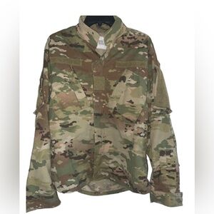 Army military combat camouflage hunting jacket/shirt coat Medium short